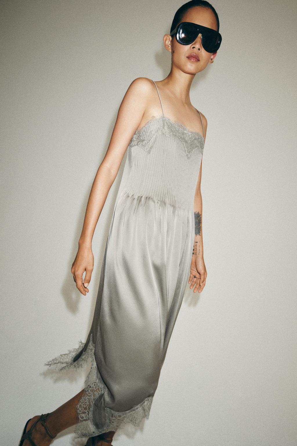 فستان ميدي دانتيل ZW COLLECTION