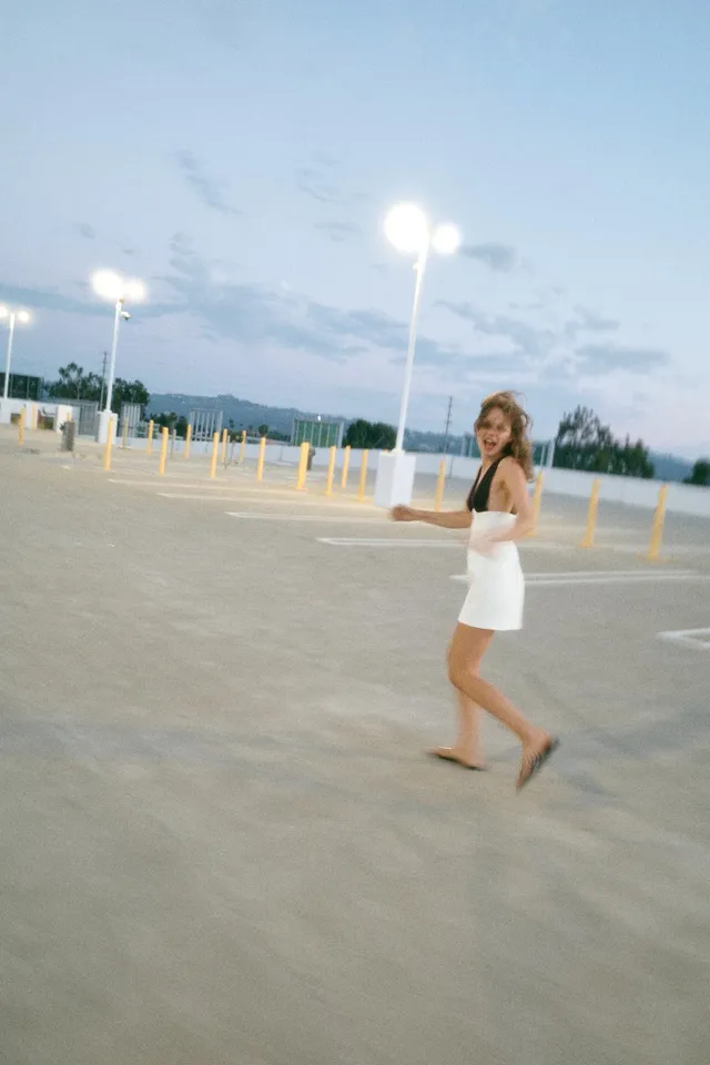 Double-Fabric Mini Dress – image 7