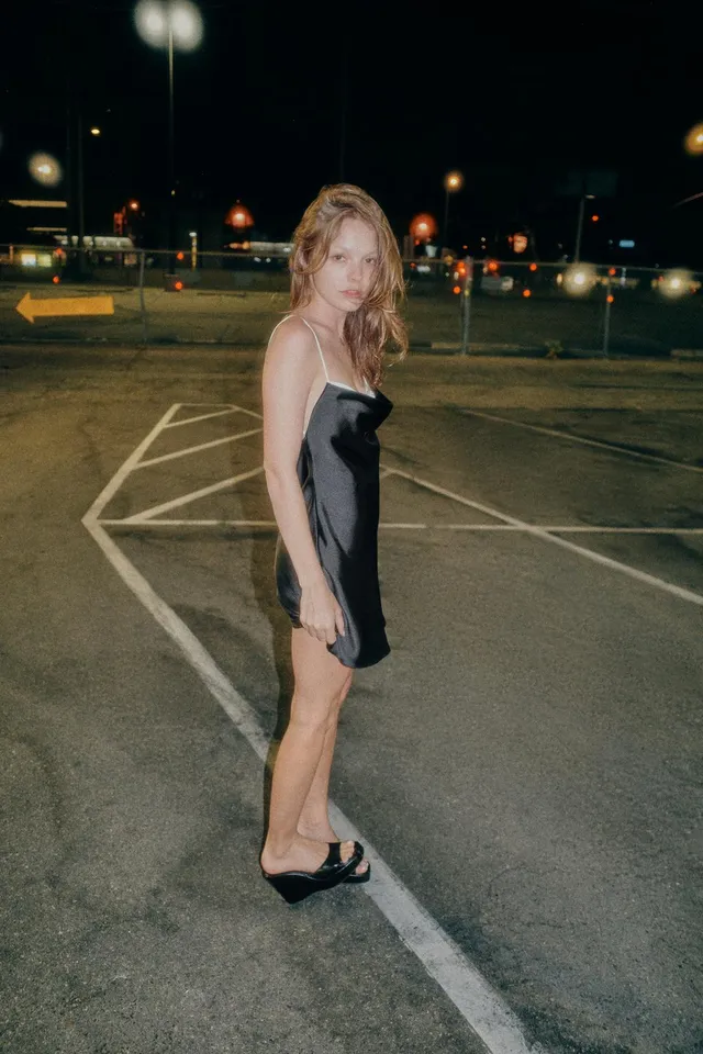 Satin Mini Dress – image 2