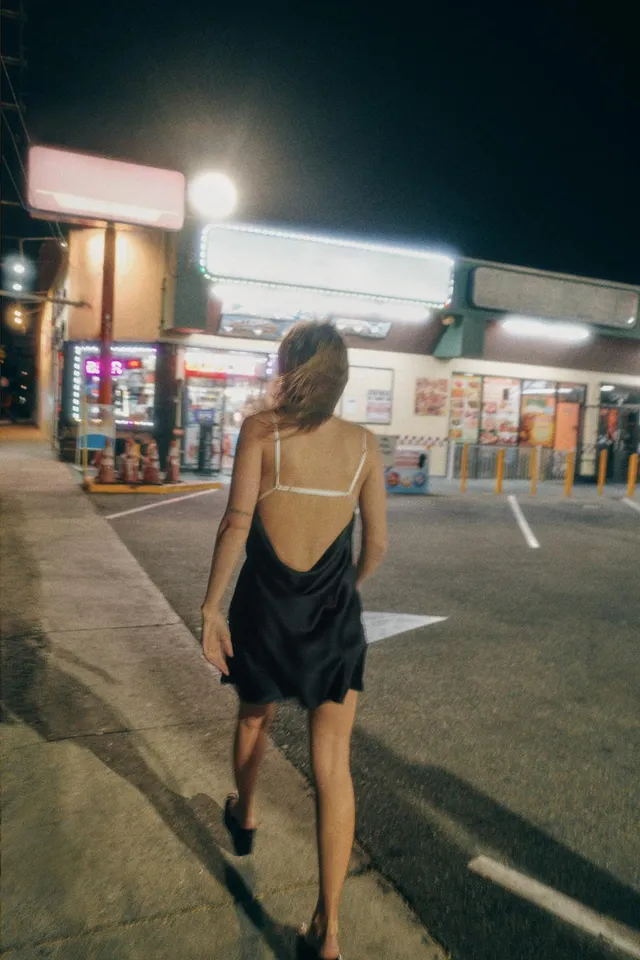 Satin Mini Dress – image 3