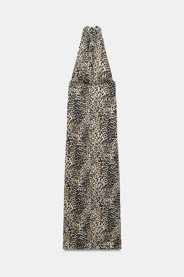 Long Satin Halter Dress – image 6