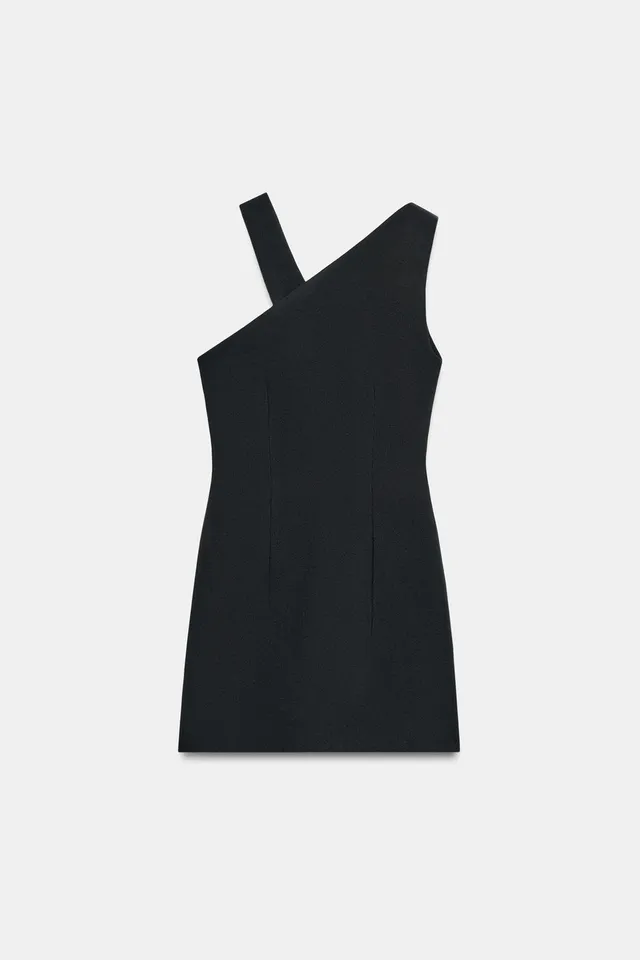 Asymmetric Short Buckle Dress – image 9