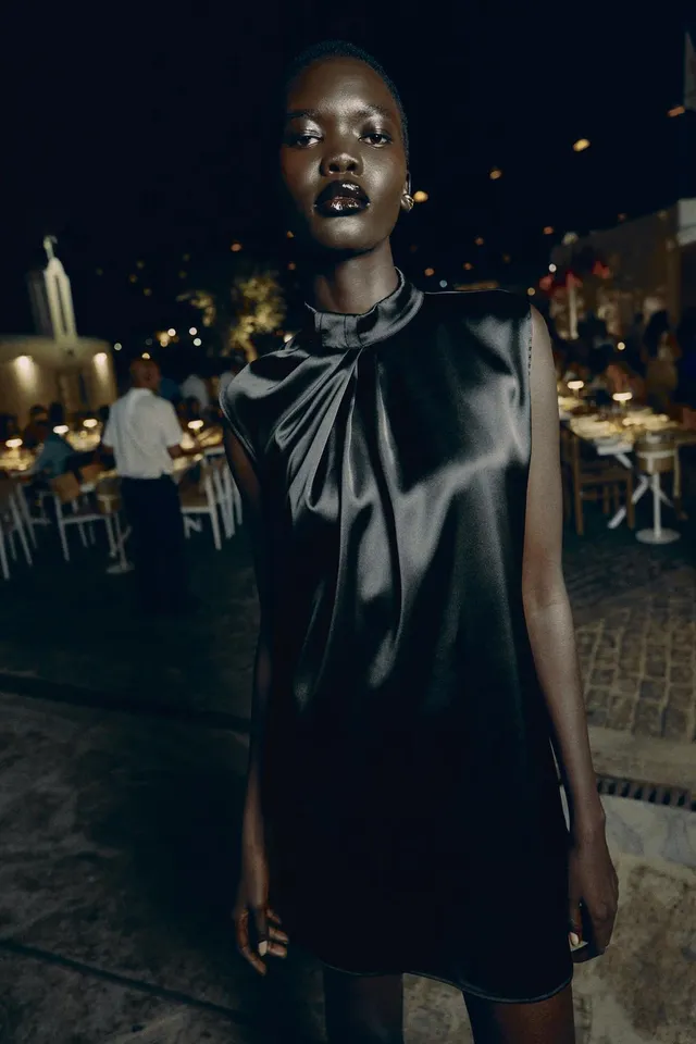 Short Satin Dress – image 2
