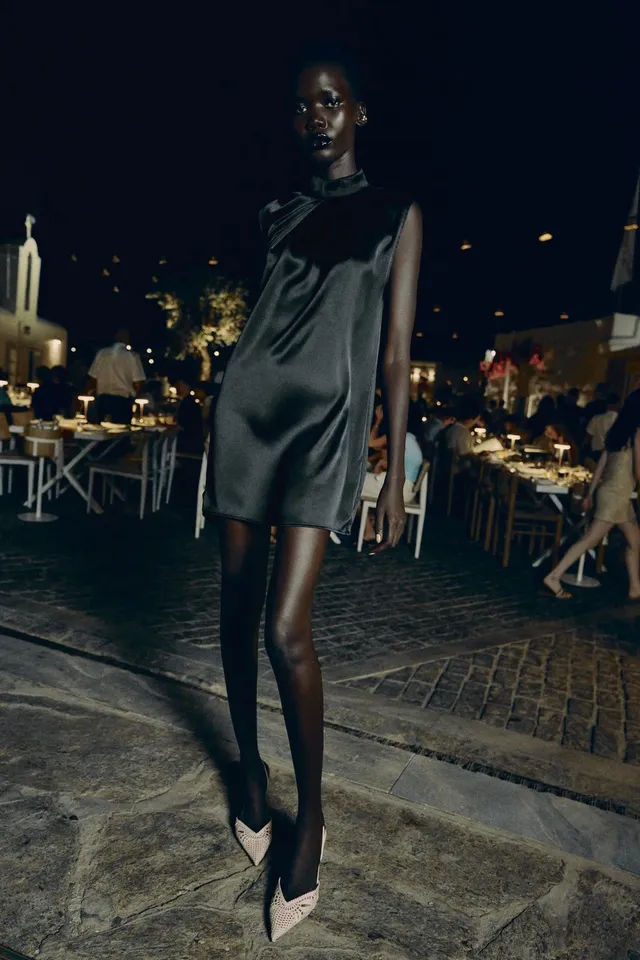Short Satin Dress – image 5