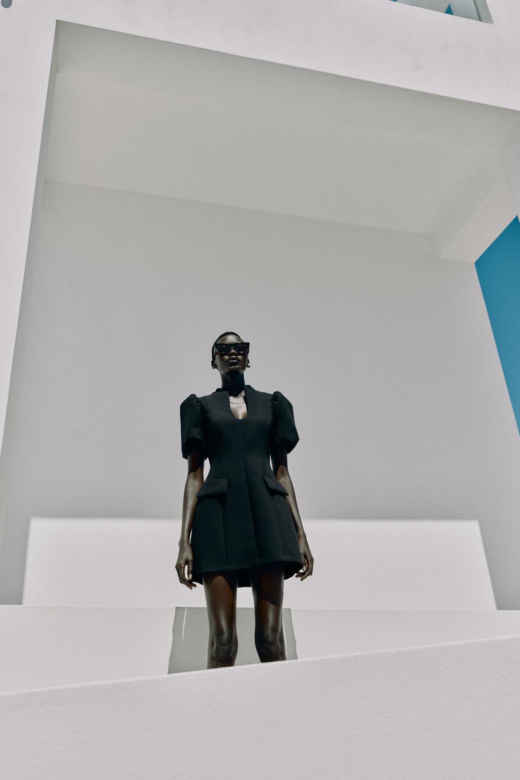 Short Puff Sleeve Dress