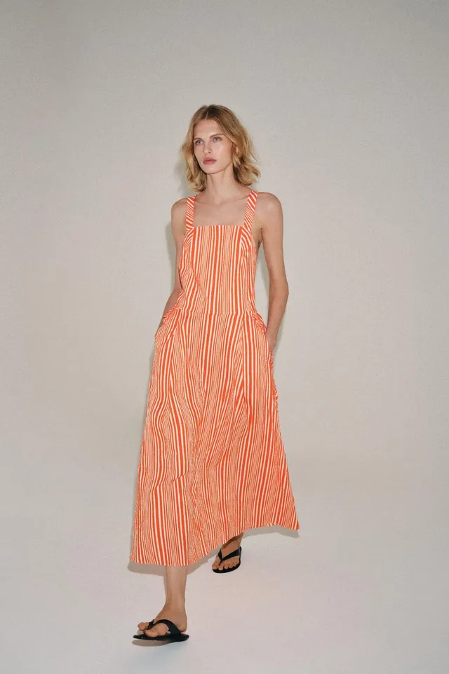 ZW Striped Midi Dress