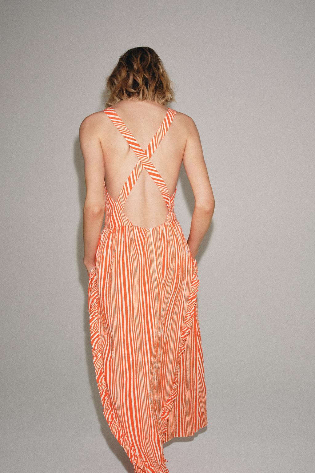 فستان ميدي مخطط ZW COLLECTION