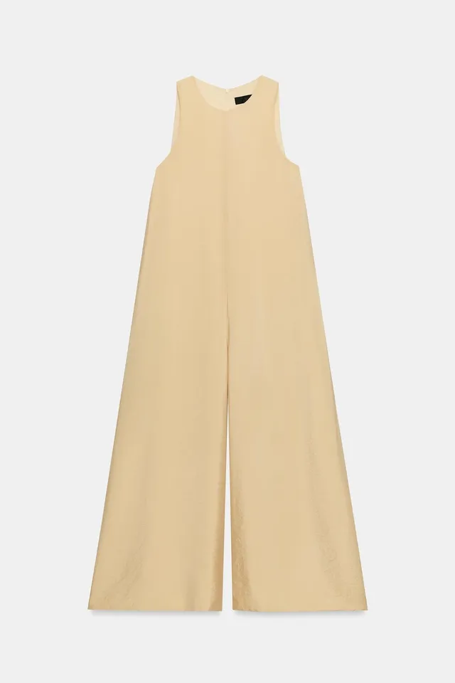 Round Neck Sleeveless Wide-Leg Jumpsuit with Concealed Back Zip – image 2