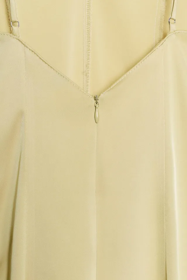 V-Neck Camisole Dress with Adjustable Straps and Godet Detail – image 8