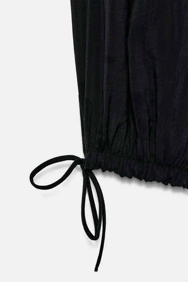 Strapless Jumpsuit with Gathered Detail and Adjustable Tie-Up Hem – image 7