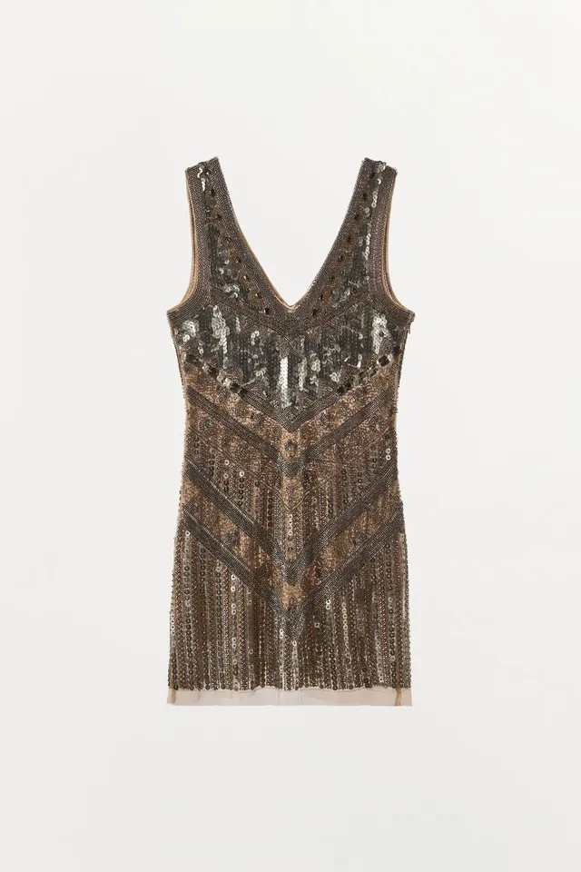 Limited Edition Beaded Sequin Mini Dress – image 7