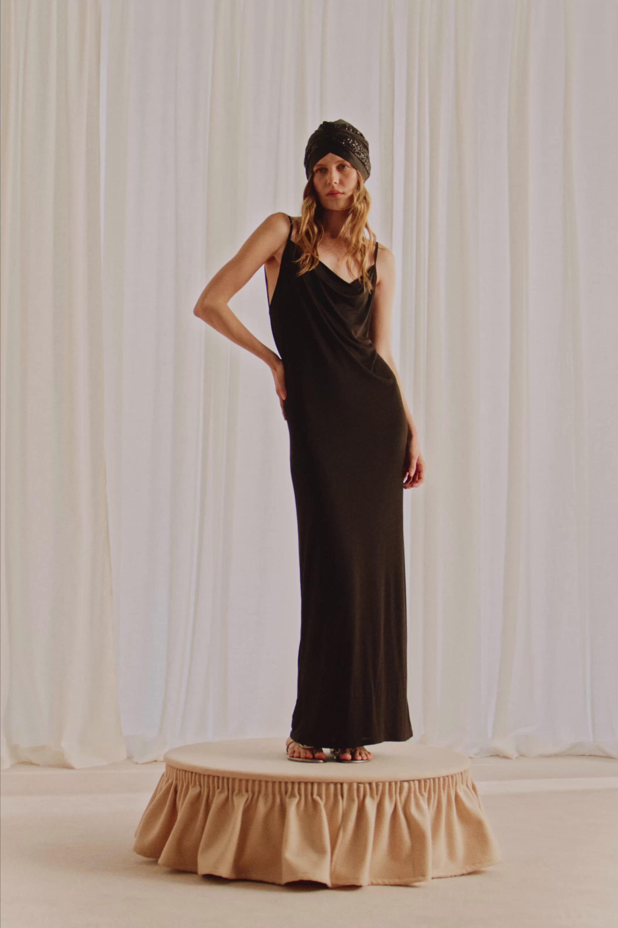 Zara Draped Long Dress