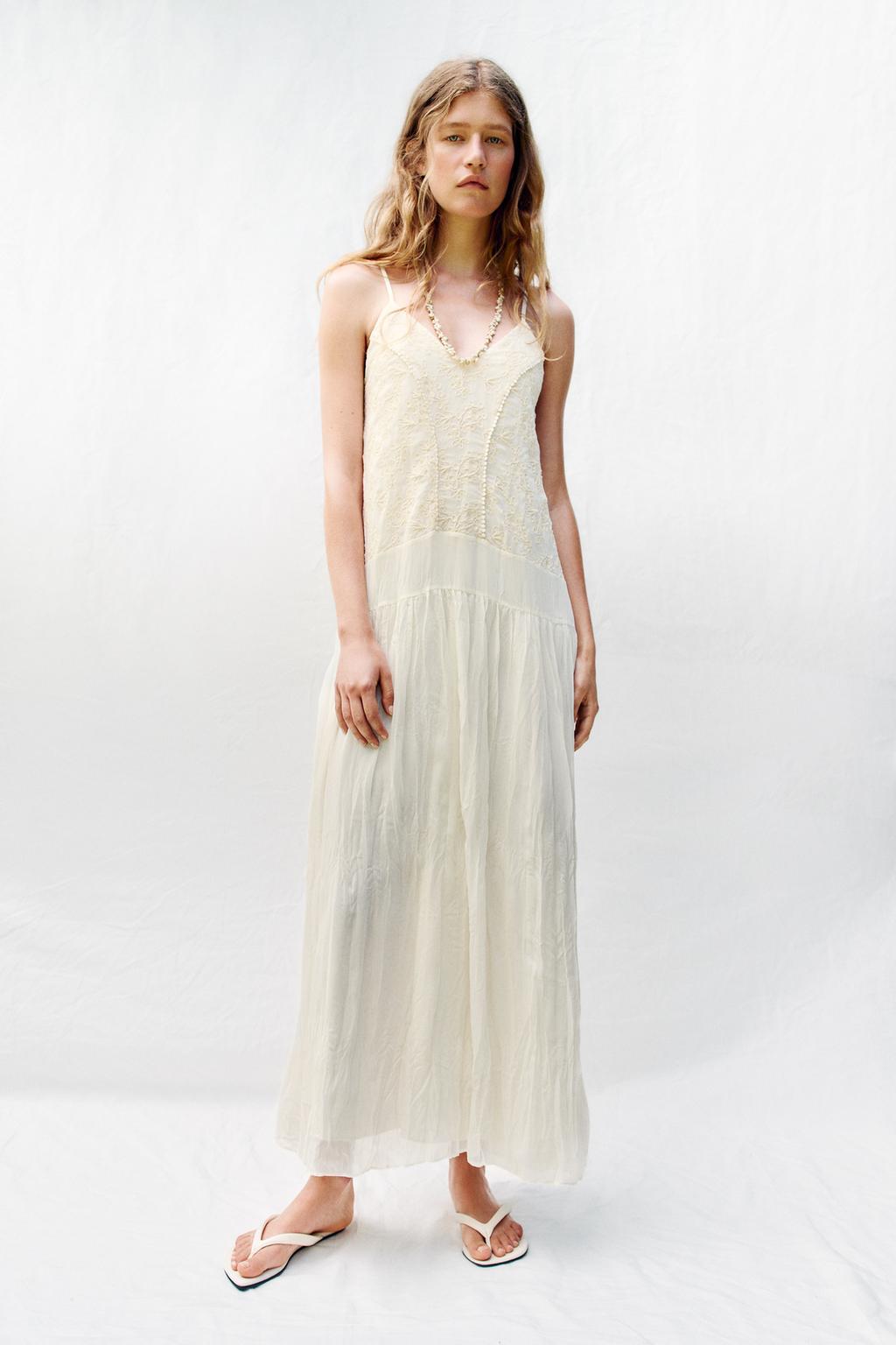 Embroidered Camisole Dress