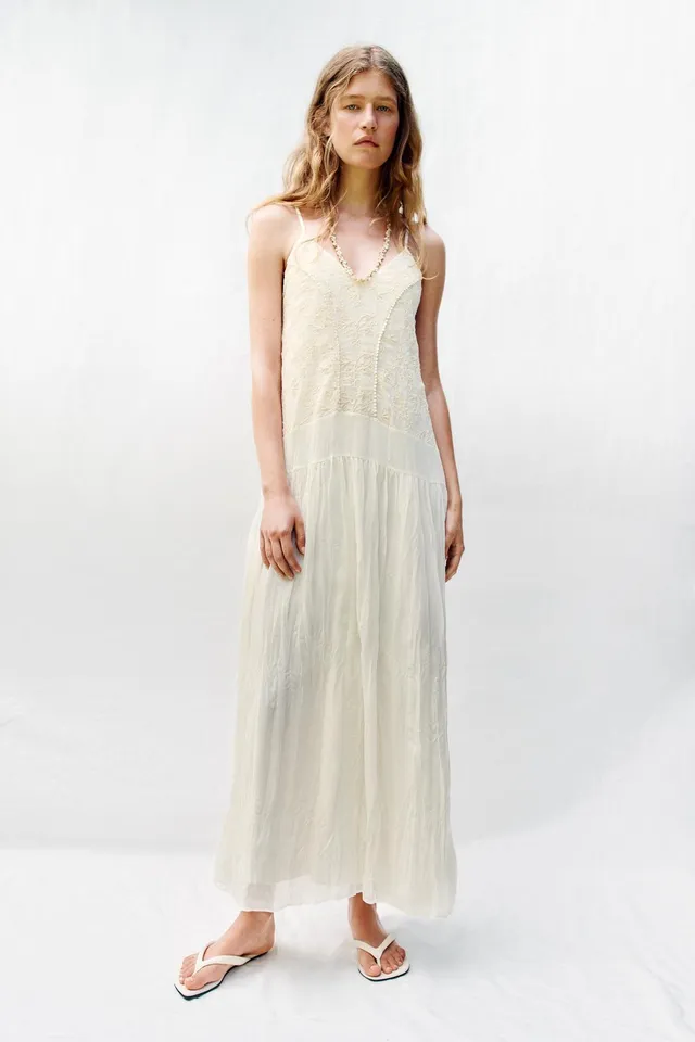 Embroidered Camisole Dress