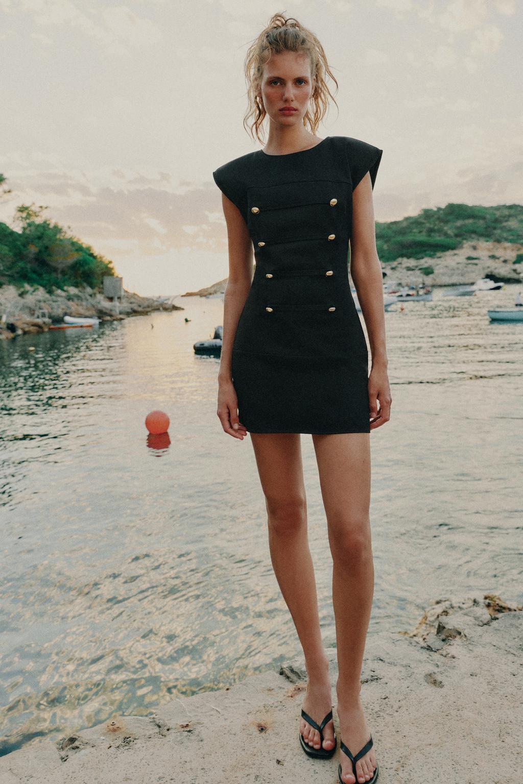 Short Dress Frog Fastening