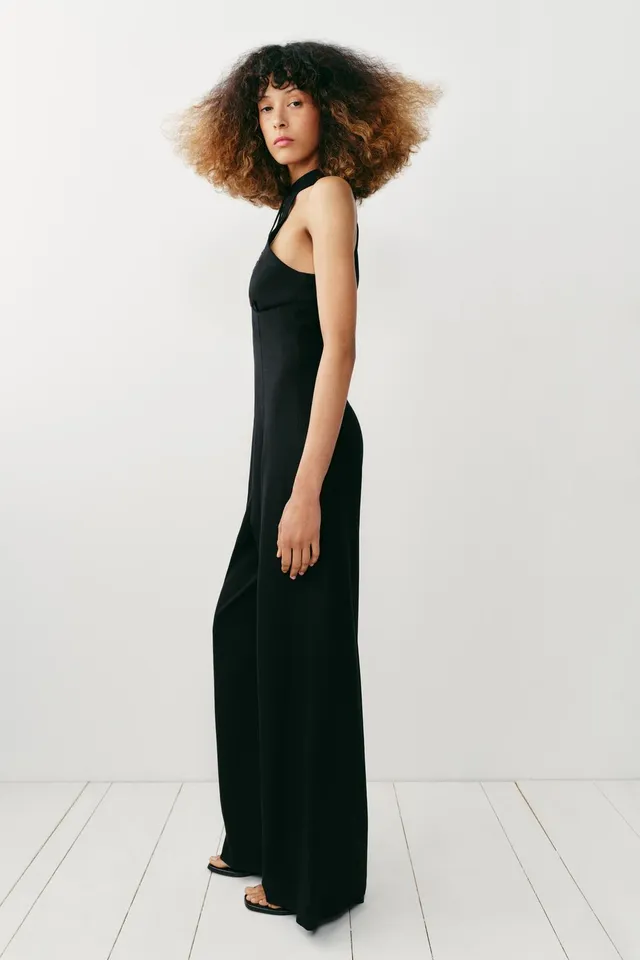 جمبسوت HALTER واسع من الكتان – صورة 6
