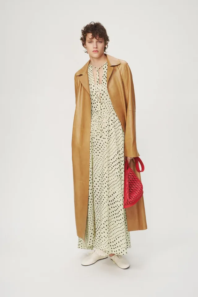 Midi Polka Dot Dress with Round Neck and Short Sleeves by Zara – image 2