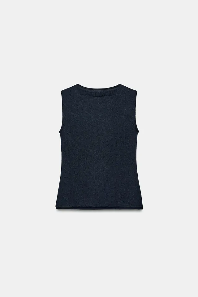 Viscose Henley Waistcoat with Front Button Fastening – image 6