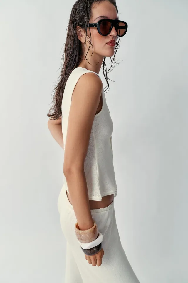 Viscose Henley Waistcoat with Front Button Fastening – image 4