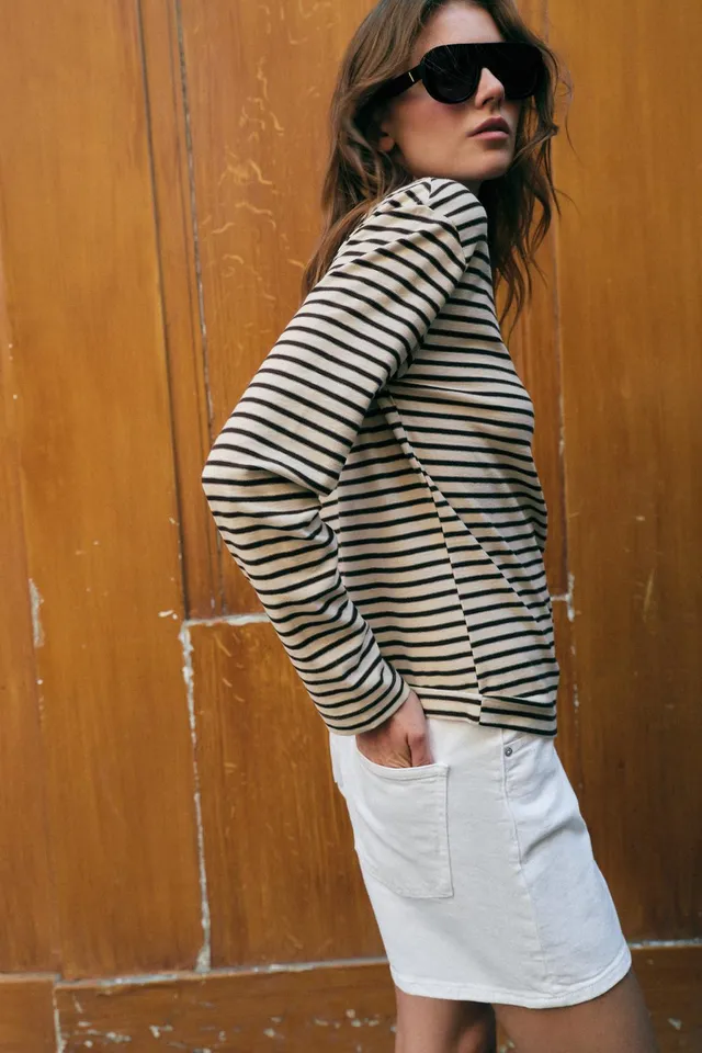 Striped Long Sleeve T-Shirt – image 4