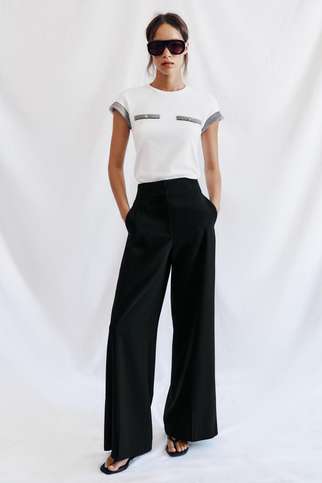 Button Trim T-Shirt