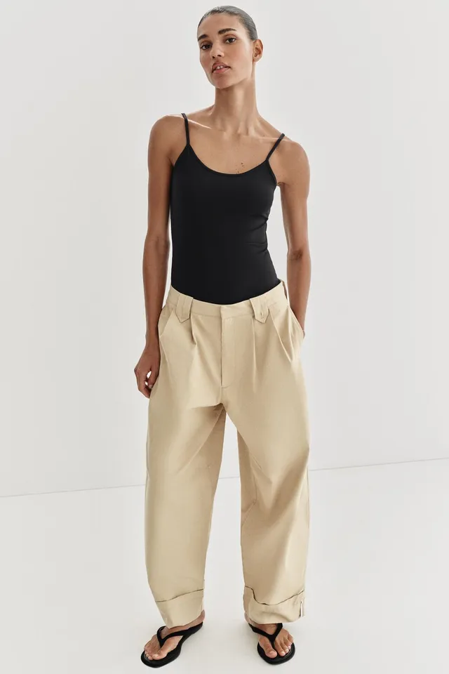 Fine Strap Polyamide T-Shirt