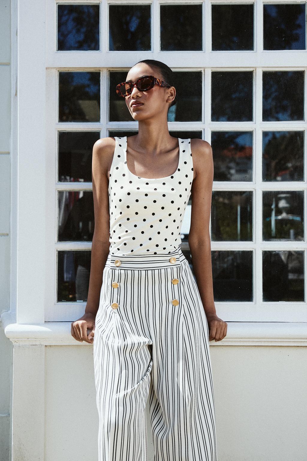 Polyamide Wide Strap T-Shirt