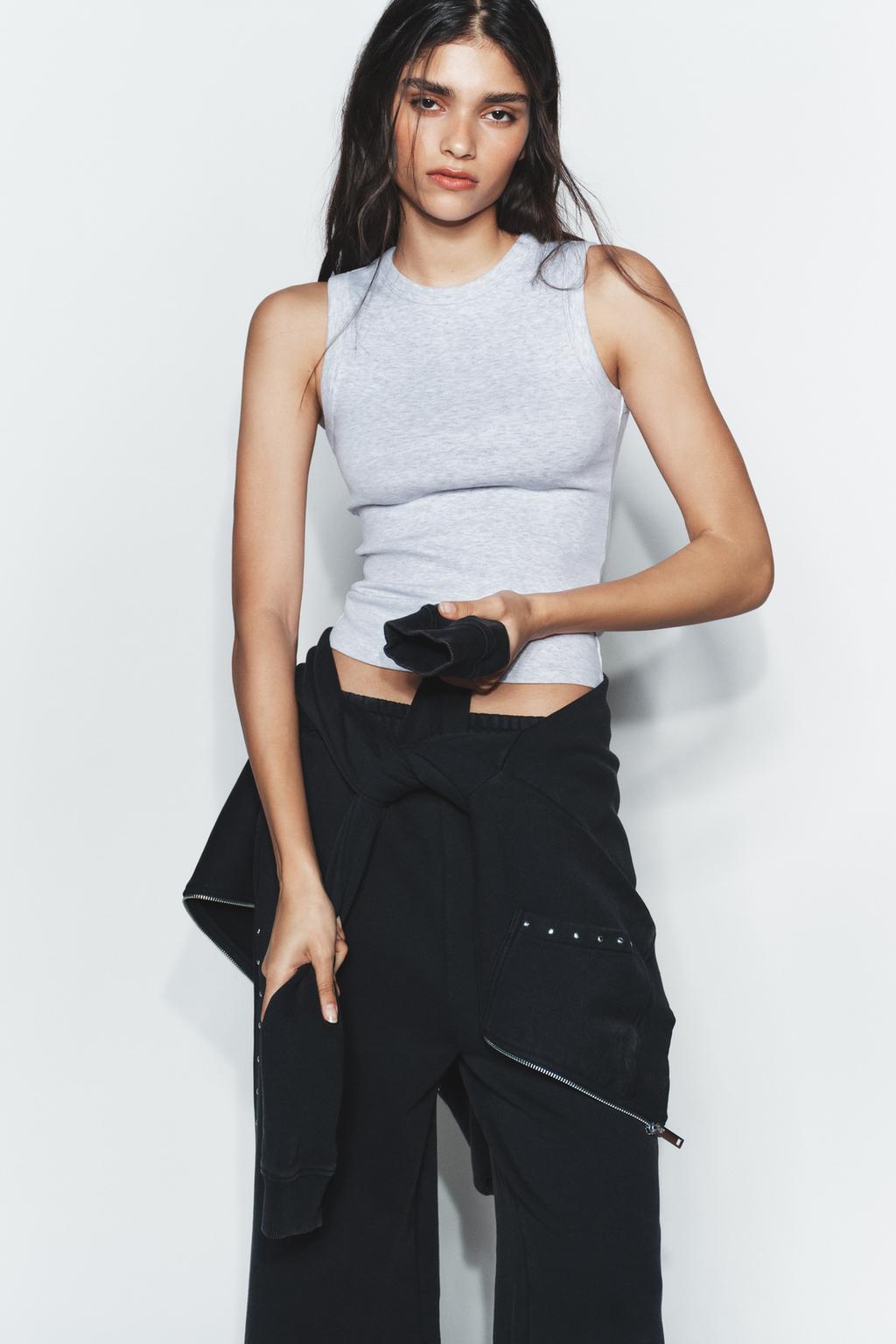 Ribbed Strap Top