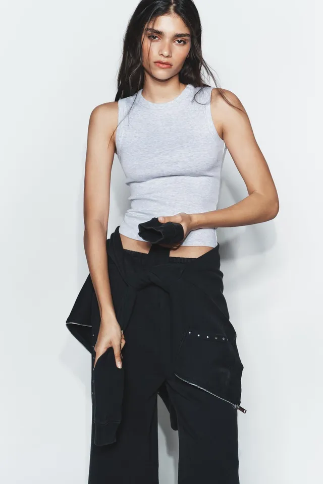 Ribbed Strap Top