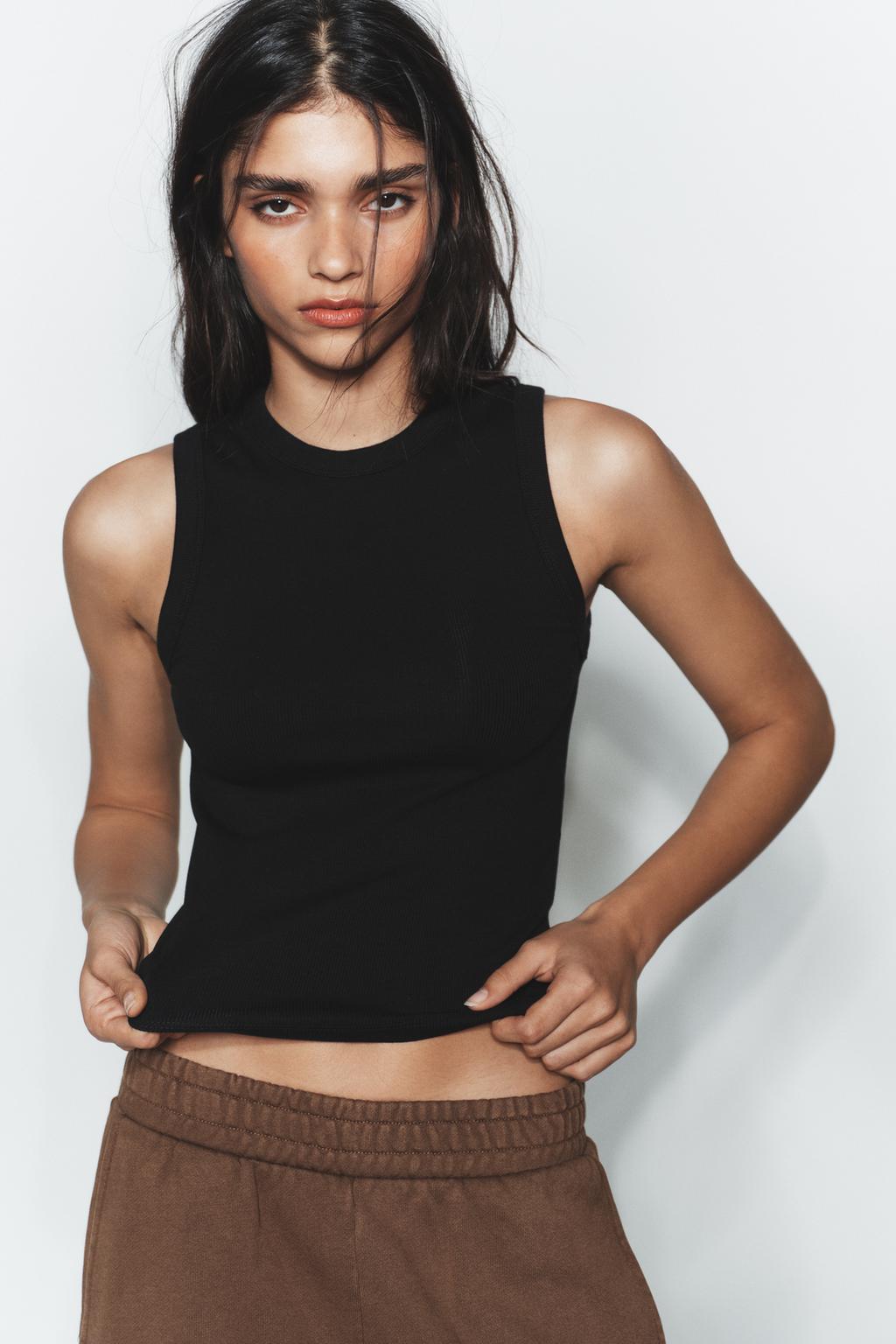 Ribbed Strap Top