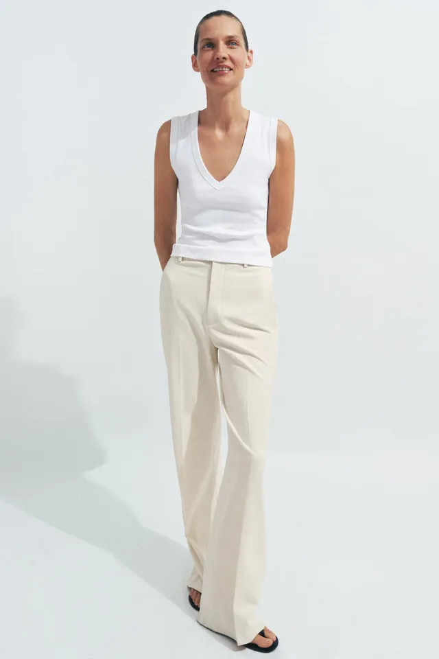 Cotton V-Neck T-Shirt – image 2
