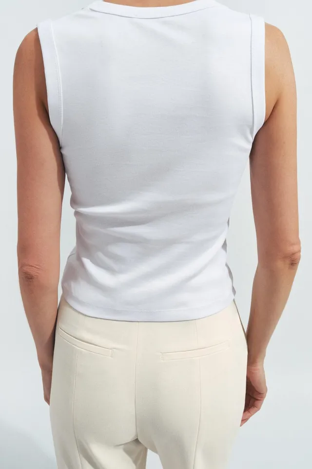 Cotton V-Neck T-Shirt – image 3