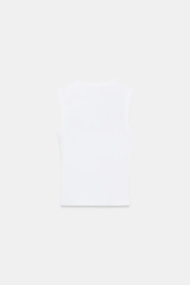 Cotton V-Neck T-Shirt – image 5
