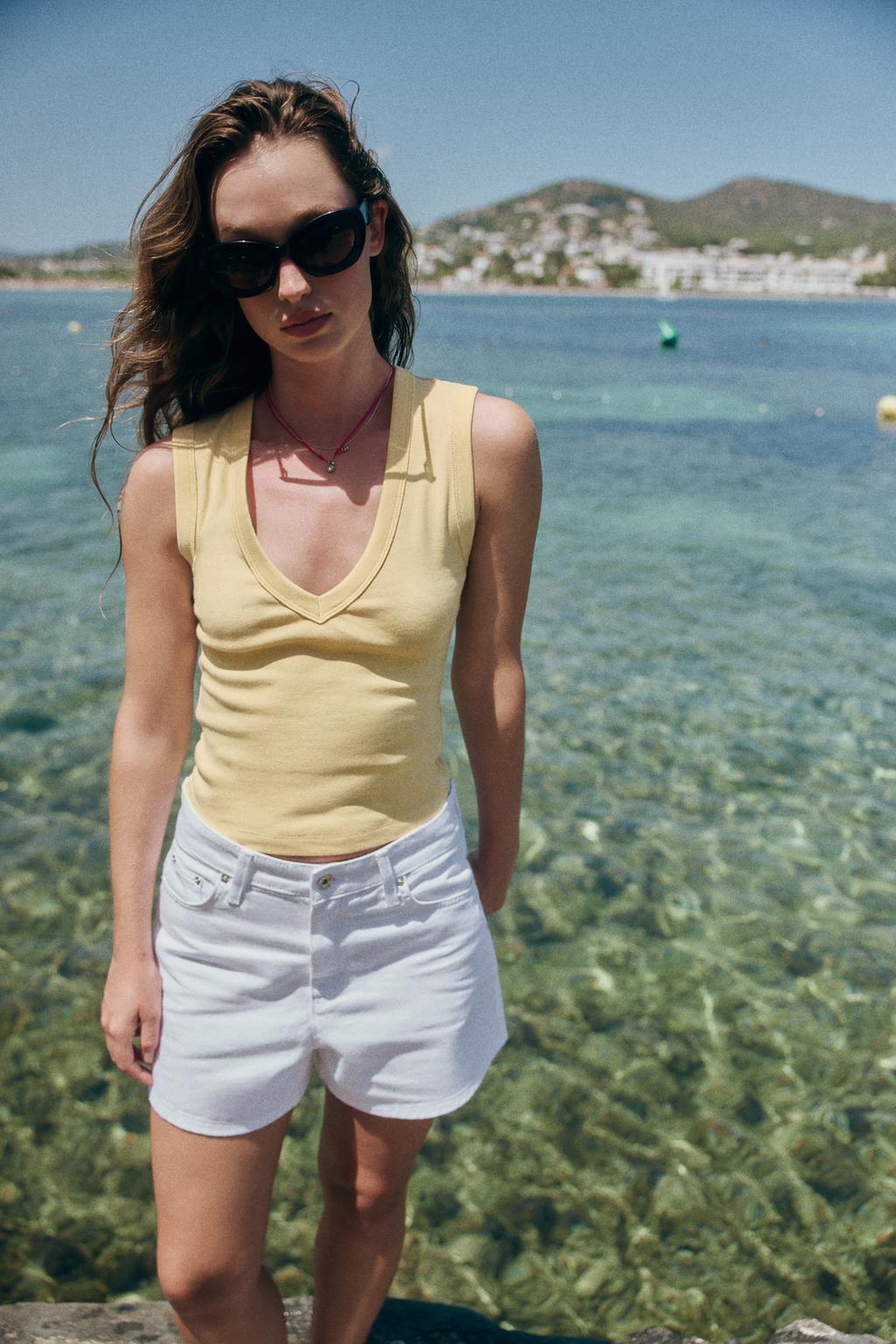 Cotton V-Neck T-Shirt