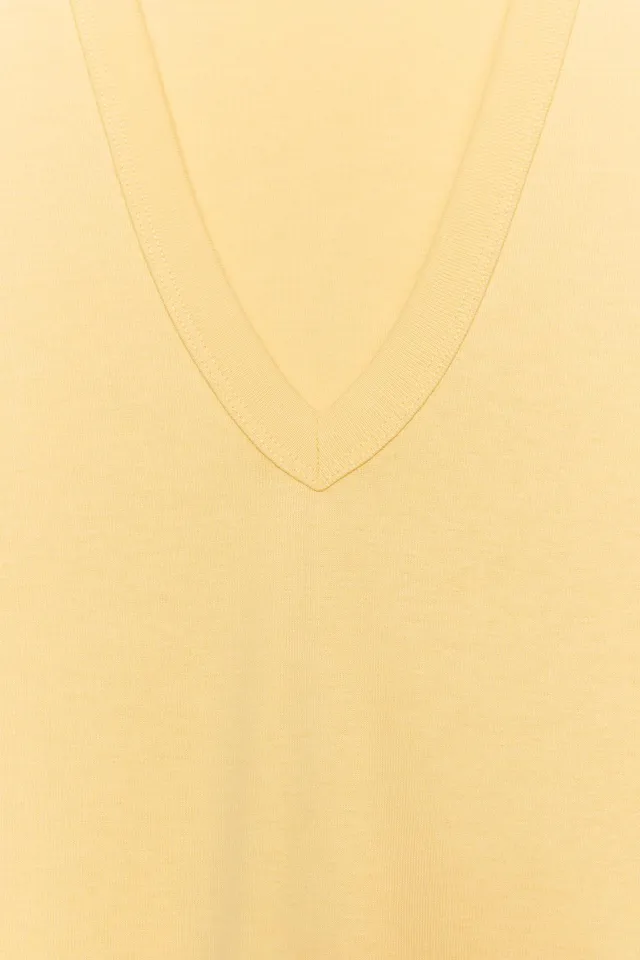 Cotton V-Neck T-Shirt – image 6
