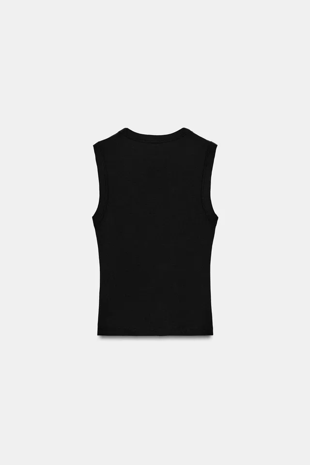 Cotton V-Neck T-Shirt – image 3