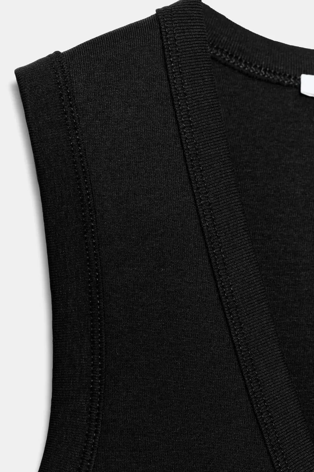 Cotton V-Neck T-Shirt – image 4