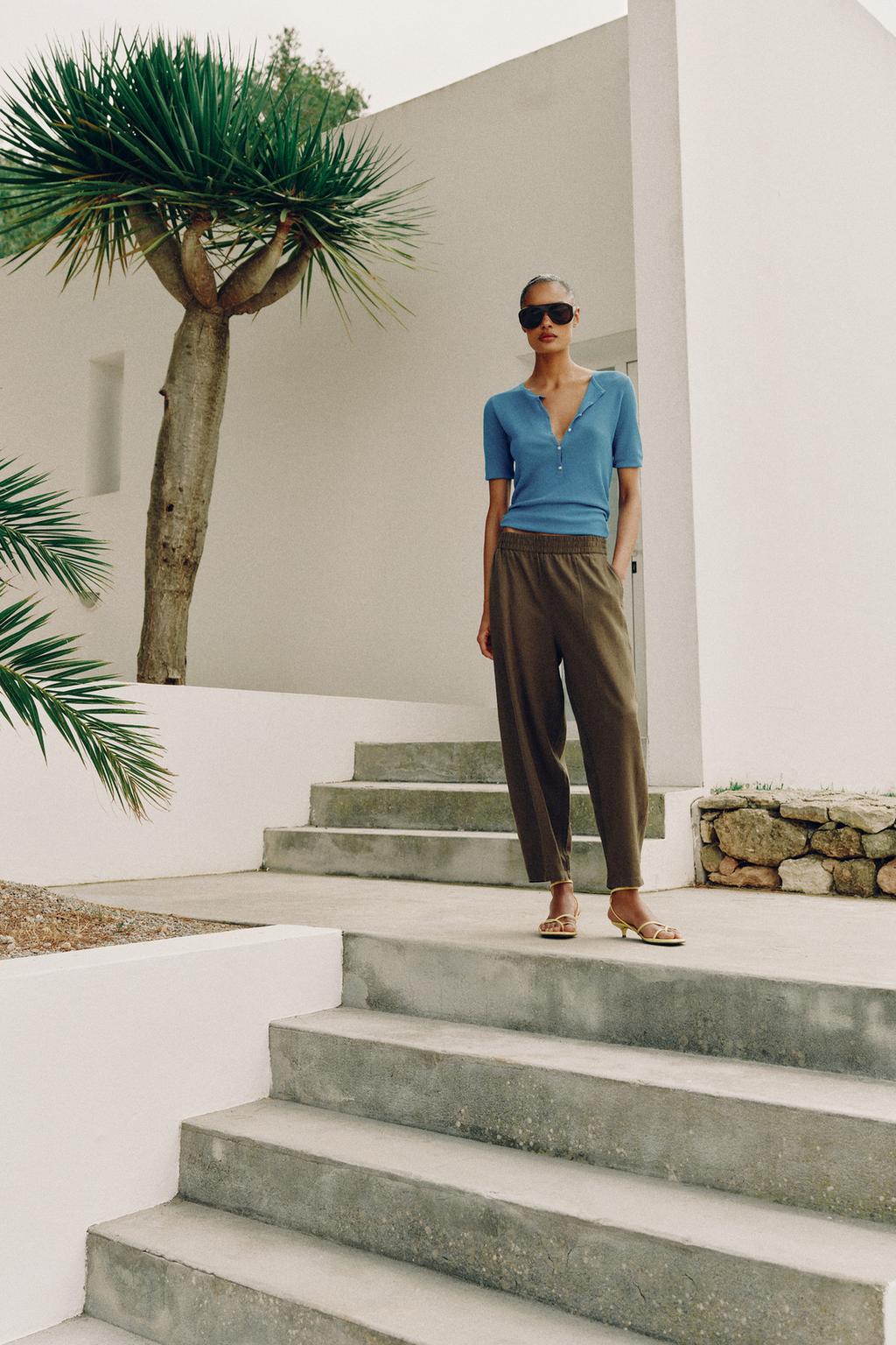 Linen Blend Trousers