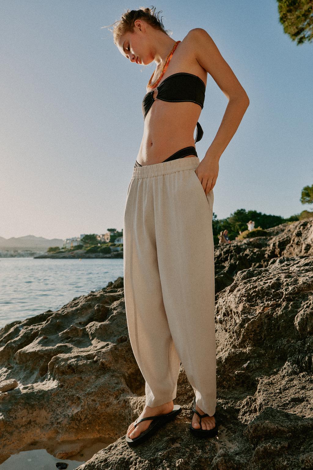 Linen Blend Trousers