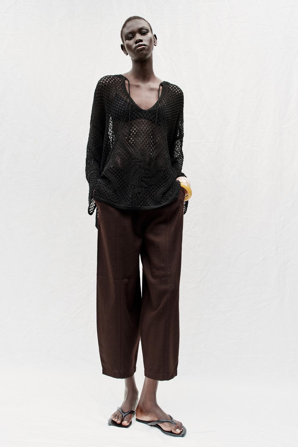 Linen Blend Trousers