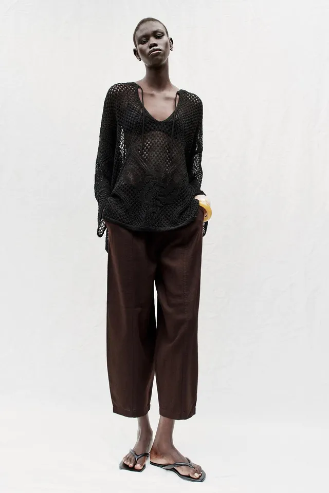 Linen Blend Trousers