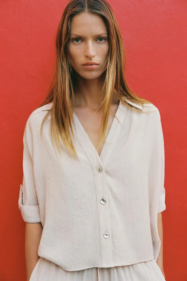 Flowing Short Sleeve Shirt – image 2