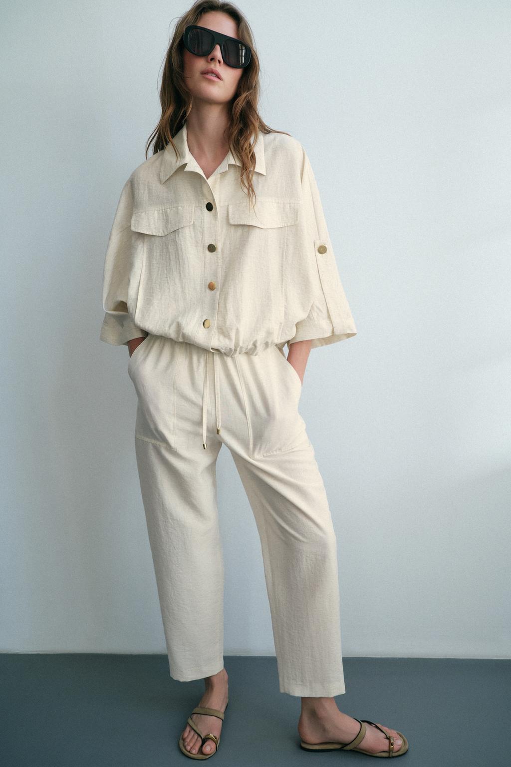 Safari Blouse Turn-Up Sleeves