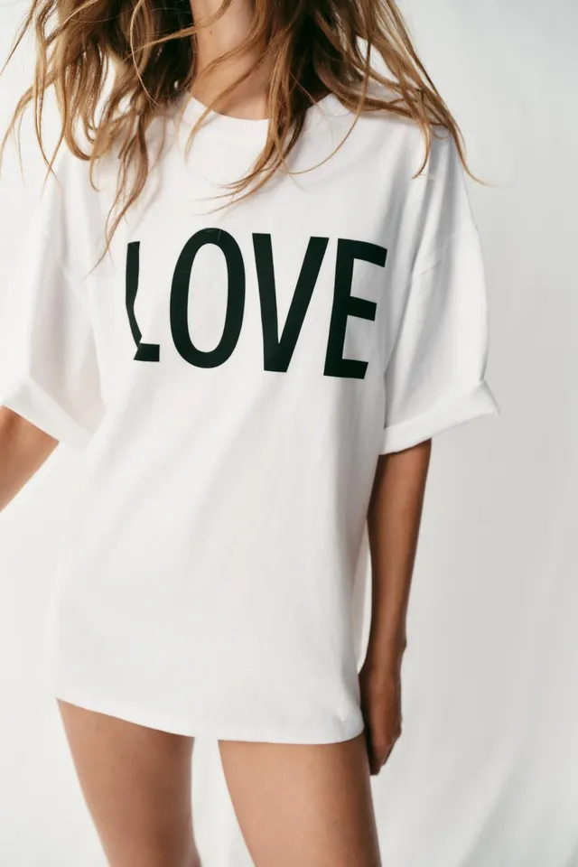تيشرت OVERSIZE بنص – صورة 4