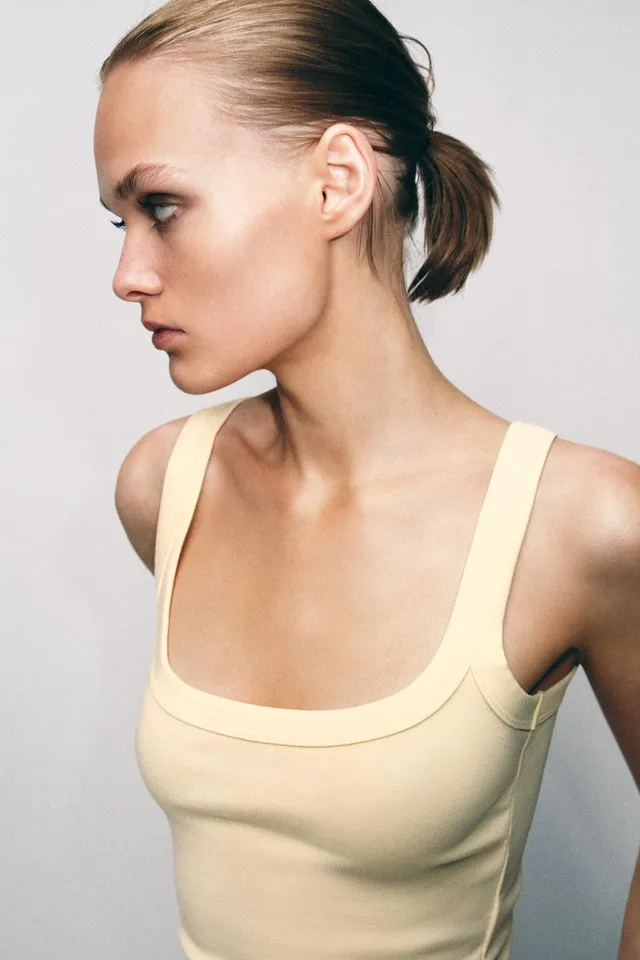 Cotton Sleeveless T-Shirt – image 2