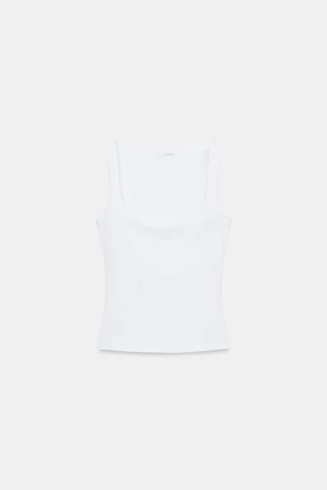 Cotton Sleeveless T-Shirt – image 3