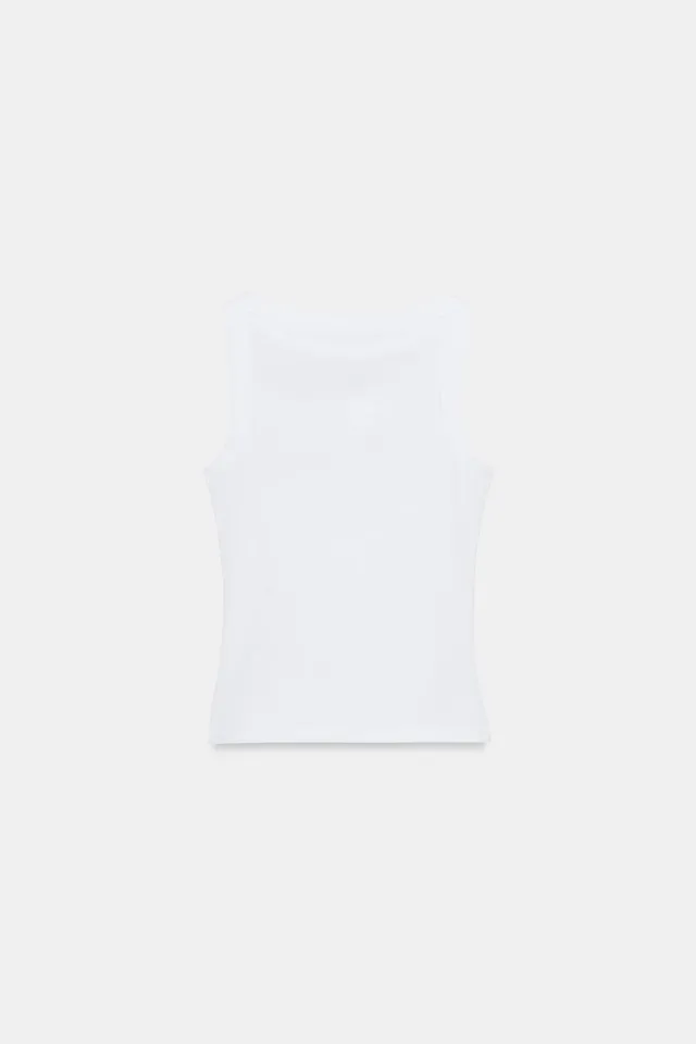 Cotton Sleeveless T-Shirt – image 4