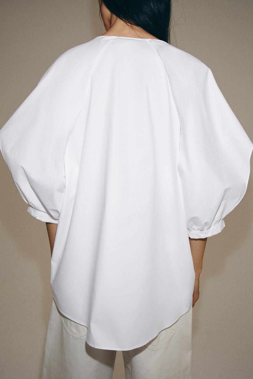 قميص بأكمام بكسرات ZW COLLECTION