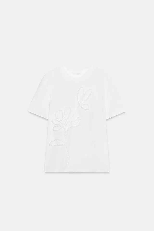 Raised Floral T-Shirt – image 4