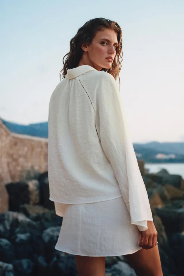 Lace Trim Shirt – image 4